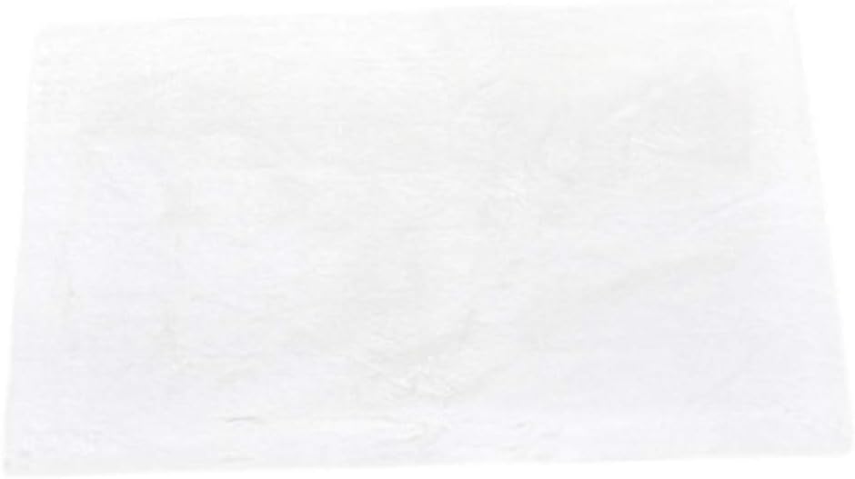 xiangju White thick imitation rabbit fur rug living room bedroom bedside mat non-slip mat tatami coffee table mat -60x120cm