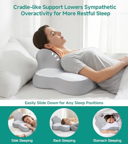 Bed Wedge Pillow for Headboard, 2026 Upgraded 2nd-Gen 10 Inch Memory Foam Wedges for Sleeping Apnea, Acid Reflux, Snoring & Back Pain Relief, Cervical Neck Pillows, Ergonomic Pillow for Couch or Floor