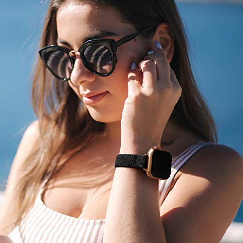 black rose gold apple watch band