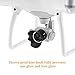 Powerextra Protective Durable Plastic Camera Lens Cap Cover + Flower Petal Lens Hood + Carbon Fiber Gimbal Guard for DJI Phantom 3 Advanced, 4K and Professional Drone