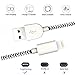 iPhone Charger Cable MFi Certified Lightning Cord 5Pack 3FT/6Foot/10Feet Sharllen Nylon Braided iPhone Charger USB Fast Charging&Syncing Wire Compatible iPhone12/11Pro/XS/Max/XR/X/8P/7/6/iPad White