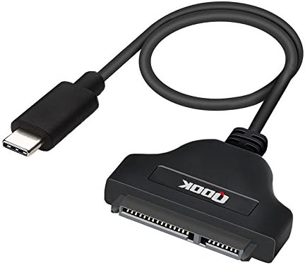 Qook USB C to SATA Adapter Cable - SATA to USB Type C External Converter and Cable for 2.5" SSD/HDD Drives