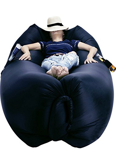 yeacar Inflatable Lounger Air Sofa, Portable Waterproof Indoor or Outdoor Inflatable Couch for Camping Park Beach - Thumbnail 3