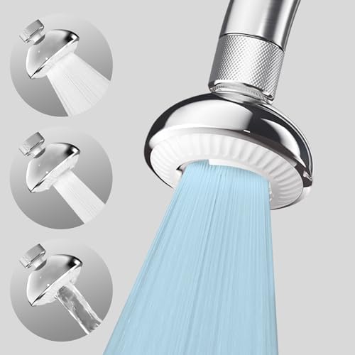 UFO Series Wide Spray Area Anti-Splash 360° Rotatable Kitchen Faucet Aerator, 3 Modes Kitchen Faucet Head Replacement, Faucet Extender & Sink Sprayer Attachment with 55/64'' Female Thread