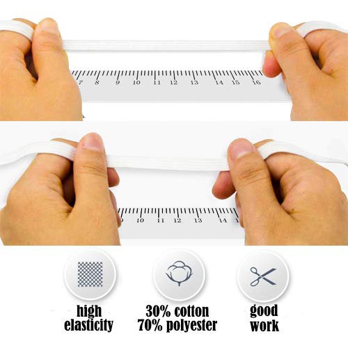 Elastic Band 1 8 Inch 30yards Elastic Strap Elastic Cord Elastic Strap Sewing Diy Crafts 1 8w X 30l White Pricepulse