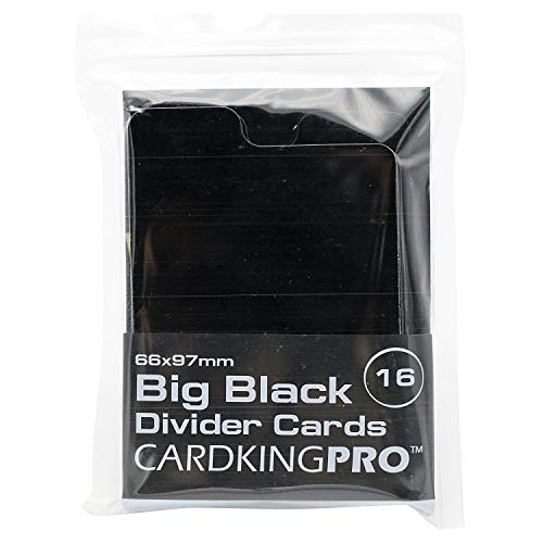 CardKingPro Playing Card Dividers By Pack 16pcs | Writable Tabs | 66 x 97mm | Designed For Bigger Blacker Box BBB Cases