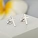 Cross Earrings Cross Earrings Simple Cross Stud Earrings Sterling Silver Hypoallergenic Cross Earrings Studs Women Cross Earrings Cute Silver Cross Studs Zowbinbin Cross Earrings for Girls