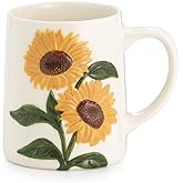burton+BURTON Raised Sunflower Stem Mug, Multicolor
