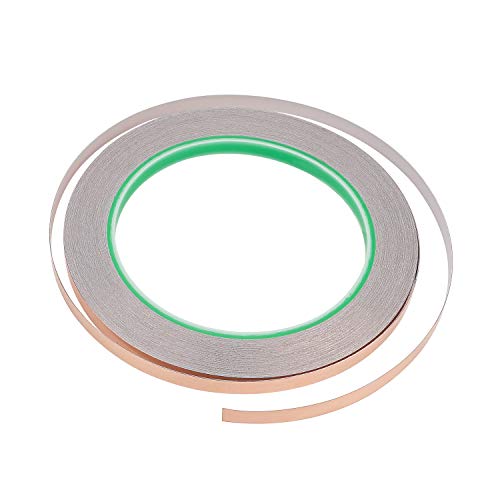 1/4inch Conductive Adhesive, Favordrory Copper Foil Tape with Conductive Adhesive for EMI Shielding, Slug Repellent, Paper Circuits, Electrical Repairs, Grounding, 4 Pack - Thumbnail 2