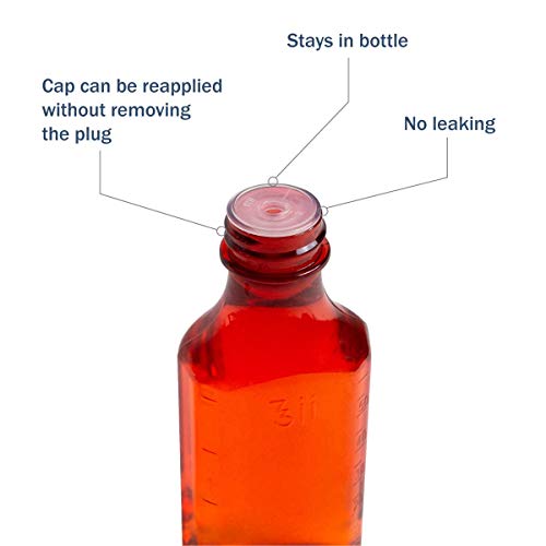 Apothecary Products Oral Syringe Adapter Plugs Compatible with 3, 4