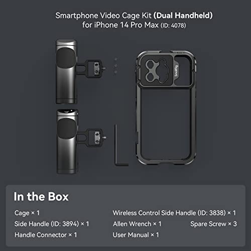 SmallRig Video Rig Kit for iPhone 14 Pro Max with Wireless Control Dual