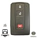 REMOTE STORE New 3 Button Replacement Remote Case, Insert Key & New Duracell Battery