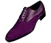 Bolano Mens Vertical Emboss and Faux Suede Oxford Dress Shoe With Black Sole Style Strider
