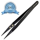 Authentic InnoVaper Precision Black Ceramic Tweezers - Non-Conductive and Heat Resistant to High Temperatures for Pinching Coils While Firing - NO MORE BROKEN TIPS!