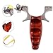 Huntingdoor Slingshots for Hunting Metal Slingshot Professional Steel and Wood Slingshot with Removable Sights and 2X Rubber Bands Classic High Velocity Powerful Outdoor Catapult (Phenix)