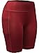 NELEUS Women's 3 Pack Athletic Shorts for Running Yoga Gym Workout Tummy Control Workout with Pocket,9005,Blue,black,red,US M