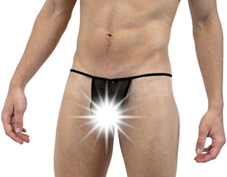 Neptio Men's Fishnet G-string, Neo Mesh Men's Stretch Net G-String Underwear