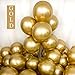 Pukavt Gold Balloons 12 inch 50pcs Metallic Party Balloons Birthday Helium Balloon Chrome Latex Balloons primary