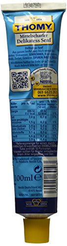 Thomy Delikatess-Senf ( Medium Mustard ) in Tube ( 100 ml ) - Thumbnail 3