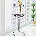 Loghot Stainless Steel Bird Play Stand Parrot Playstand Pet Bird Tray Feeder with 2 Feeding Cups (Large)thumb 1