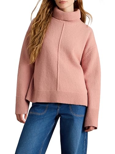 White Stuff Maglione Marianne da Donna - Maglione Essenziale Casual - DUS Pink - Taglia 42