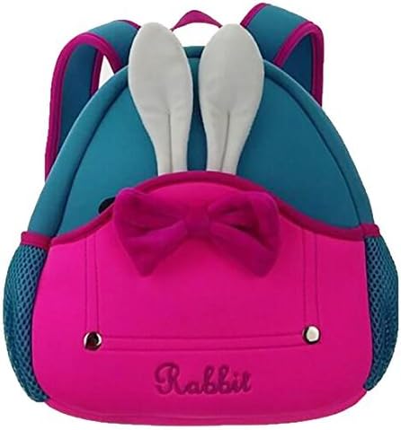 Qrose Preschool Little Kid Backpack Neoprene Animal (Rabbit 2)