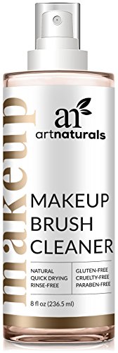 ArtNaturals Professional Makeup Brush Cleaner â€“ (8 Fl Oz / 236ml) â€“ Spray Removes Residue and Oils in a Quick Fashion for Smooth Application â€“ Daily Essential Natural Solution for Powder and Creams