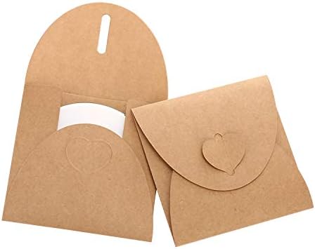 Siumir 30 pcs CD Kraft Paper Envelopes DVD Paper Sleeves 13 x 13 cm / 1.5 x 1.5 inch (Brown)