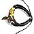 November's Chopin Unique Leaf Pendant Ring & Plane Button Leather Adjustable Wrap Bracelet