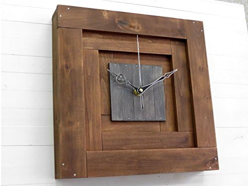 Praf XII, pyramid wall wooden clock, 3D wall clock, silent movement, wall decor, square, minimal, cubic clock, office, living room, bedroom