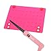 KLOUD CityHeat Proof Heat-resistant Mat for Curling Hair Drier Hair Straightener (silicone Hot pink)
