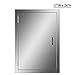 CO-Z 304 Brushed Stainless Steel BBQ Door, SS Single Access Doors for Outdoor Kitchen, Commercial BBQ Island, Grilling Station, Outside Cabinet, Barbeque Grill, Built-in 17W x 24H