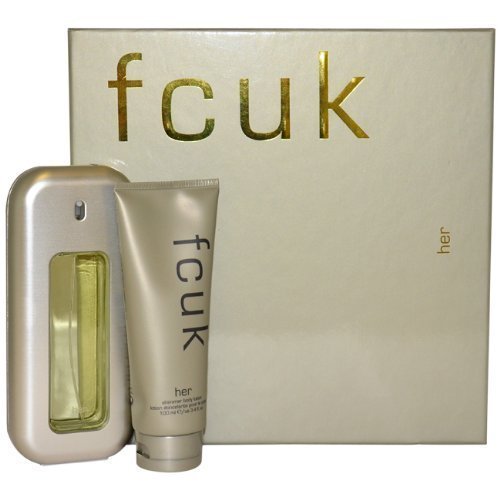 FCUK Gift Set for "HER" EDT 100ml + Shimmer Body Lotion 100ml Amazon