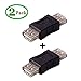 WAREHOUSEDEALS USB Female to Female (USB_F-USB_F) Adapter Coupler Plug (2 Pack) - WDLLC
