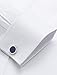 Alimens & Gentle French Cuff Regular Fit Dress Shirts (Cufflink Included) White