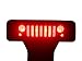 Airisland Brake Light Cover for Jeep Wrangler Third Tail Light Cover Rear Lamp Protector for 2007-2017 Jeep Wrangler JK and JKU Unlimited Accessories Durable Aluminum with Black Coating Finish V1.0