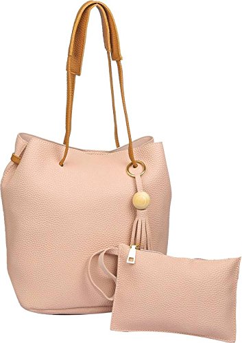 Legal Bribe Womens PU Shoulder Bag(Peach)