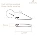 BEADNOVA Safety Pins Small Nickel Finish Diaper Pins Bulk for Garment Art Craft (120pcs, 1.3 Inch, 32mm)