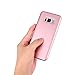 REDELEPHAN Compatible with Galaxy S8 Plus Case，Full Body Protection Ultra-Thin Hard PC Case with A Soft HD Screen Protector Anti Scratch Cover for Galaxy S8 Plus (Rose-1)