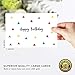 48-Pack Bulk Happy Birthday Cards Box Set – Assorted Birthday Cards in 6 Simple, Fun Designs For Women, Men and Kids. Left Blank Inside For Your Own Personalized B’day Greetings. Includes 48 Envelopes