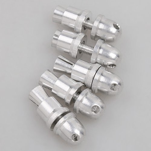 Onkuey 5pcs 2.0mm RC Aluminum Bullet Propeller Adapter Holder for Brushless Motor Prop
