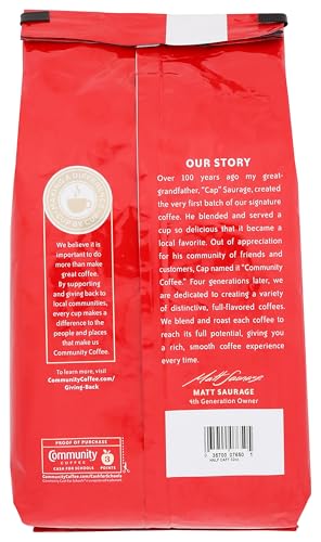 COMMUNITY COFFEE CAFE SPECIAL HALF-CAFF 32 OUNCES, MEDIUM DARK ROAST GROUND COFFEE, 32 OUNCE BAG (PACK OF 1)