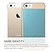 iPhone SE case, elago [Outift][Champagne Gold / Cotton Candy Blue] - [Premium Hybrid Construction][Aluminum][Spark Design Award] - for iPhone SE/5/5S