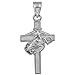 US Marine Corps Medium Military Cross Pendant in Fine 925 Sterling Silver