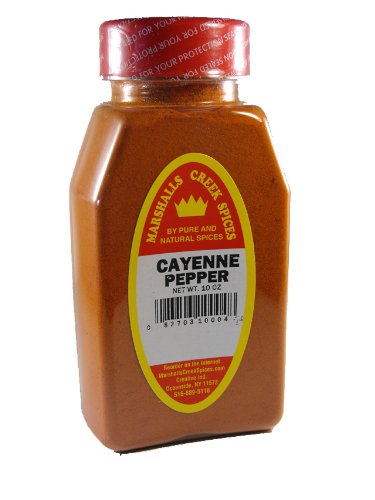 MARSHALL’S CREEK SPICES CAYENNE PEPPER, NEW SIZE, 10 OUNCE