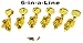 Gold Electric Guitar Tuners/Machine Heads - 6pc. In-line Right for Standard Telecaster(tm) Configuration