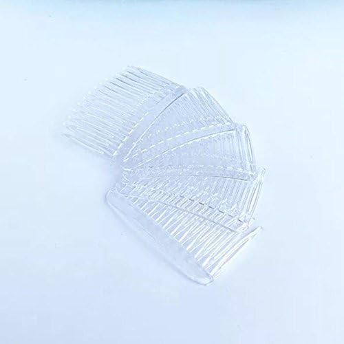 Baoli to14 Tooth Crystal Clear Multipurpose Comb - 12pcs Set (12）