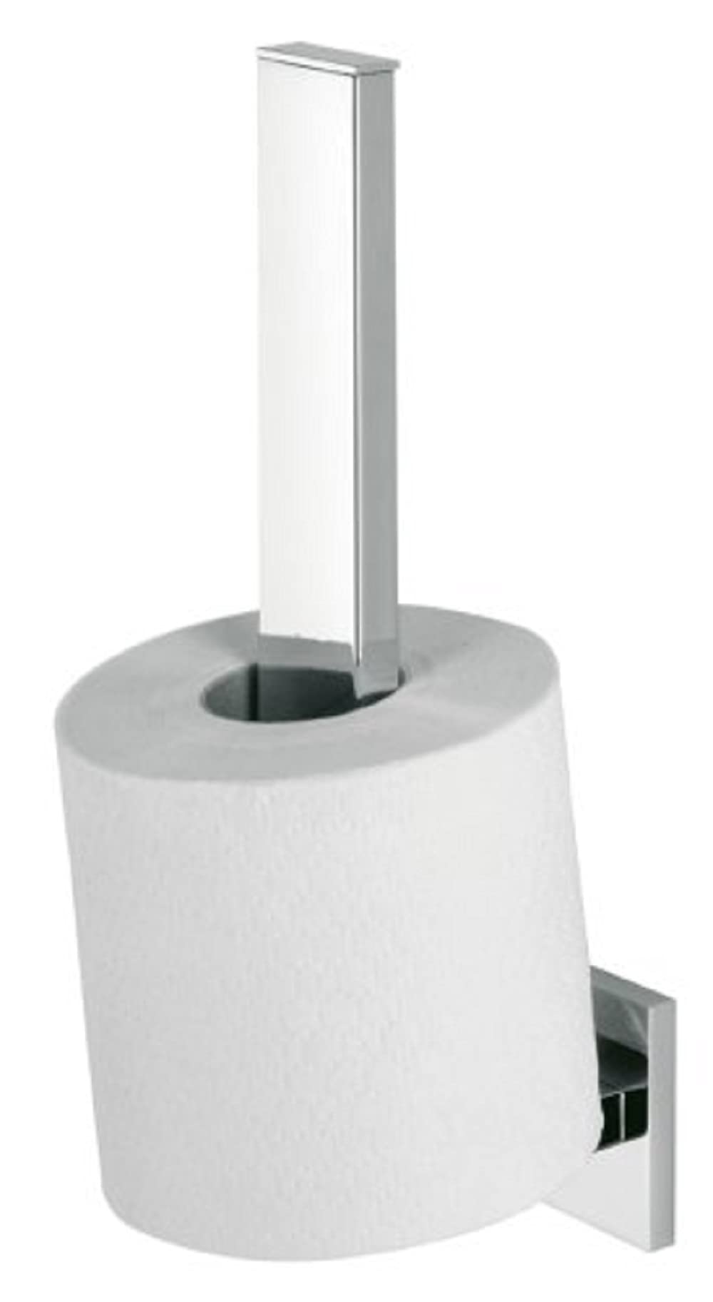 Tiger Items Spare Toilet Roll Holder, Stainless Steel, Chrome, 5 x 25.5 x 8 cm