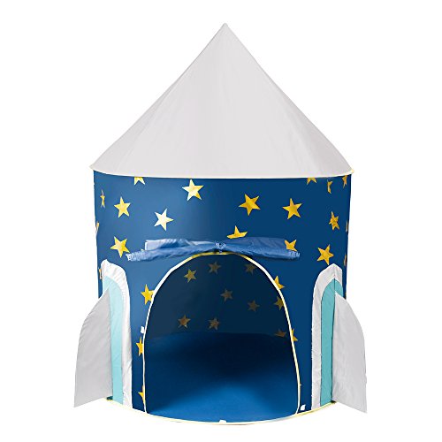Buy Space Rocket Ship Play Tent, Foldable Pop Up Kids Tent for Indoor