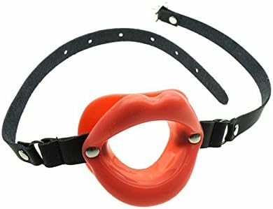 The Bondage Locker Silicone Opening Mouth Gag, Red